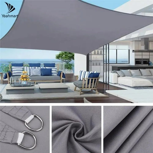 Toile Tirée Voile Haut Vent Tissu Ombrage Jardin &amp;amp; Terrasse